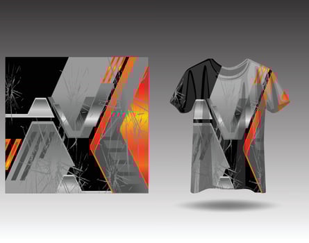 Tshirt sports design for racing  jersey cycling  football  gaming vector