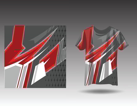 Tshirt sports design for racing  jersey cycling  football  gaming vector