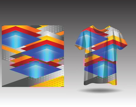 Tshirt sports design for racing  jersey cycling  football  gaming vector