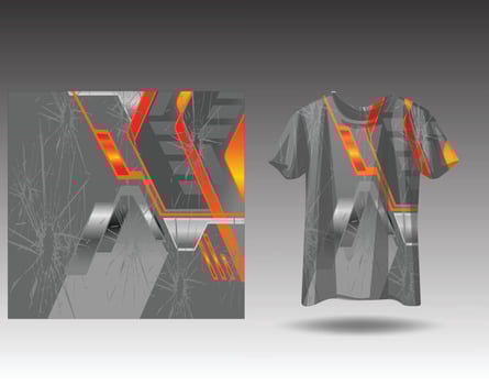 Tshirt sports design for racing  jersey cycling  football  gaming vector