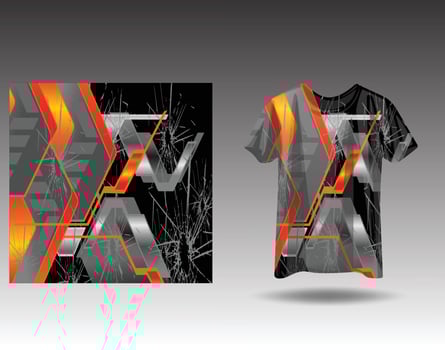 Tshirt sports design for racing  jersey cycling  football  gaming vector