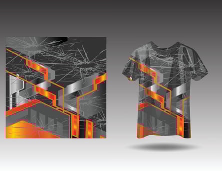 Tshirt sports design for racing  jersey cycling  football  gaming vector