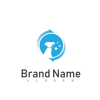 cleaning clean service logo icon vector