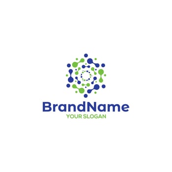 Tech Hexagon Logo Design Vector