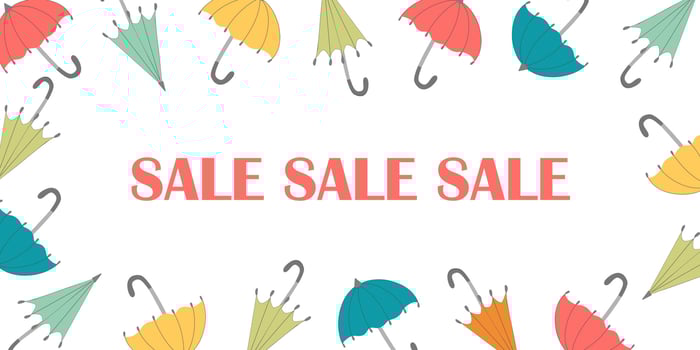 vector illustration frame of multicolored retro umbrellas-2