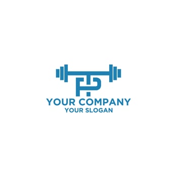 TP Fitness Logo Design Vector