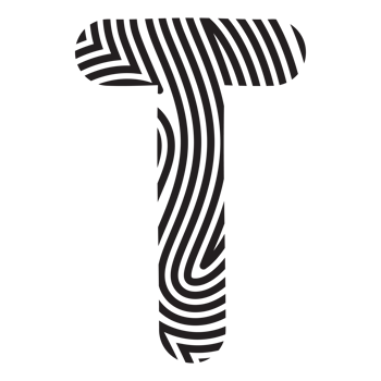 Handwritten Letter T Aesthetic Word Alphabet Fingerprint Cute Abstract png
