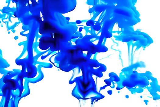 Abstract streaks of blue paint explosion ink pattern texture art paper png