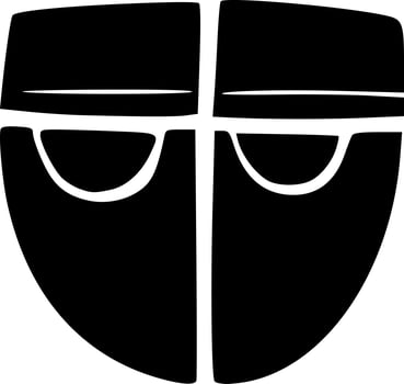 black monster cartoon vector