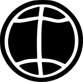 black and white of icon shape vector