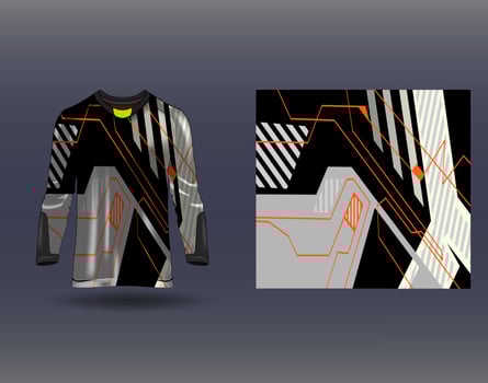 Tshirt sports design for racing  jersey  cycling  football  gaming vector