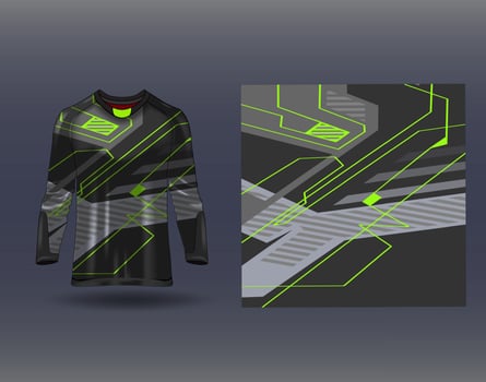 Tshirt sports design for racing  jersey  cycling  football  gaming vector