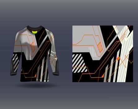 Tshirt sports design for racing  jersey  cycling  football  gaming vector
