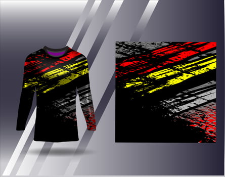 Tshirt sports design for racing  jersey  cycling  football  gaming vector