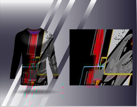 Tshirt sports design for racing  jersey  cycling  football  gaming vector