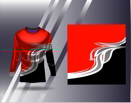 Tshirt sports design for racing  jersey  cycling  football  gaming vector