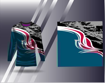Tshirt sports design for racing  jersey  cycling  football  gaming vector