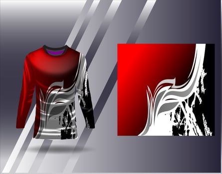 Tshirt sports design for racing  jersey  cycling  football  gaming vector
