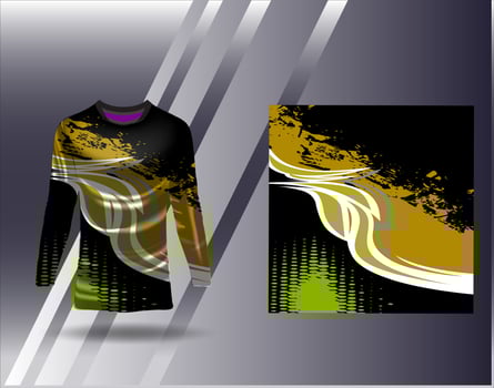Tshirt sports design for racing  jersey  cycling  football  gaming vector