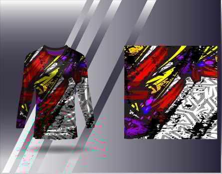 Tshirt sports design for racing  jersey  cycling  football  gaming vector