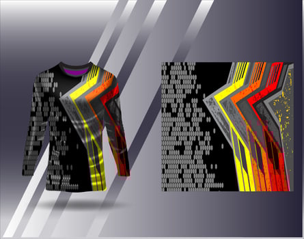 Tshirt sports design for racing  jersey  cycling  football  gaming vector