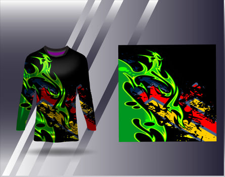 Tshirt sports design for racing  jersey  cycling  football  gaming vector