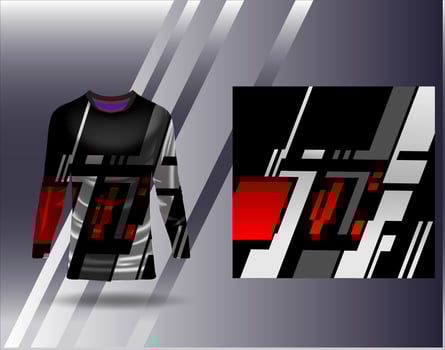 Tshirt sports design for racing  jersey  cycling  football  gaming vector