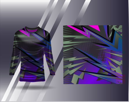 Tshirt sports design for racing  jersey  cycling  football  gaming vector