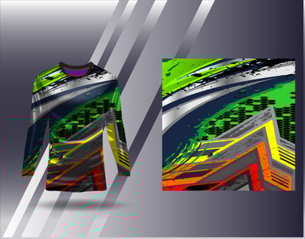 Tshirt sports design for racing jersey cycling football gaming vector