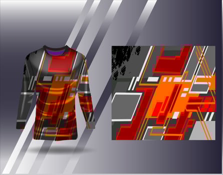 Tshirt sports design for racing jersey cycling football gaming vector