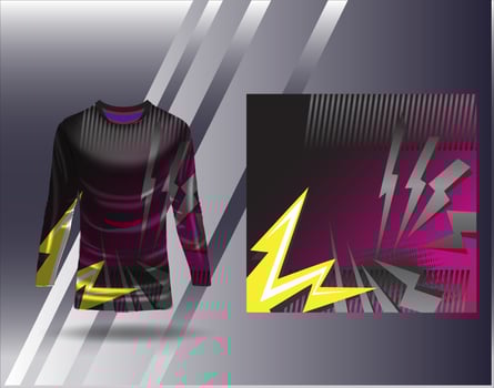 Tshirt sports design for racing jersey cycling football gaming vector