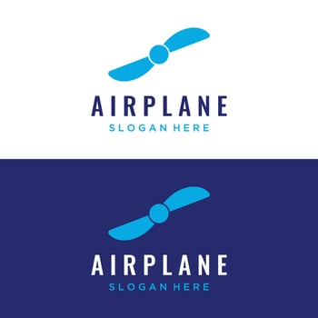 Propeller abstract logo template design of airplane, windmill, fan.Logo for aviation,company,brand,industry. With a modern concept. vector