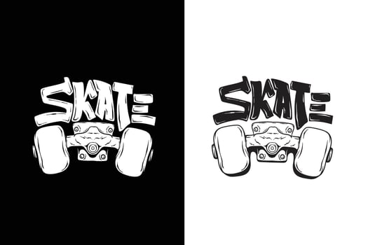 Streetwear skate design template for clothing brand vector