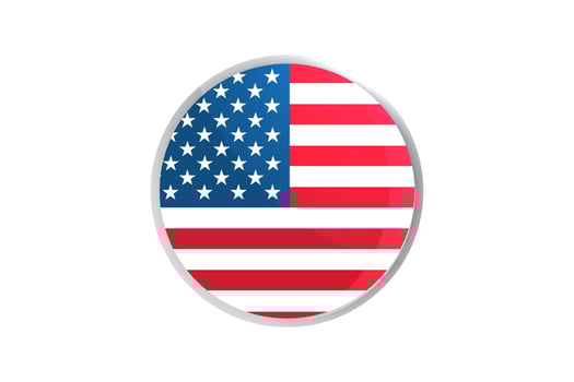 American flag icon design vector
