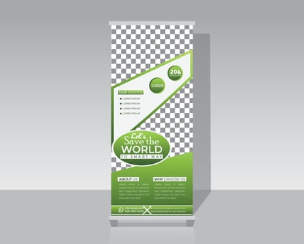 Travel Vacation Roll Up Banner Design vector