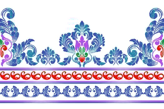 Ikat ethnic seamless pattern design Aztec fabric boho mandalas textile tribal native motif folk embroidery vector