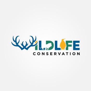 Wildlife Conservation Logo Vector Template Design. Vector Illustration.