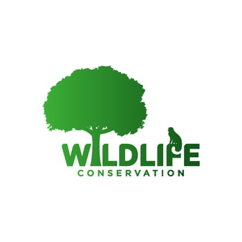 Wildlife Conservation Logo Vector Template Design. Vector Illustration.