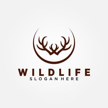 Wildlife Conservation Logo Vector Template Design. Vector Illustration.