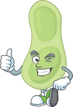 Staphylococcus pneumoniae Cartoon character vector