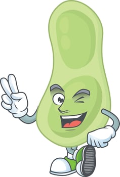Staphylococcus pneumoniae Cartoon character vector