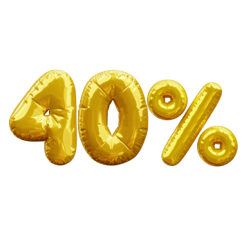40 Percent Discount png