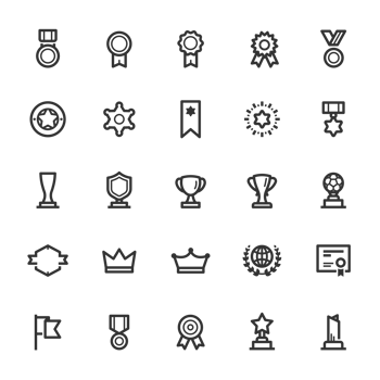 Icon set - award and trophy png
