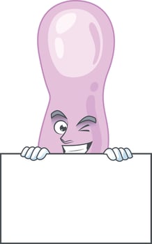Cartoon character of clostridium botulinum vector