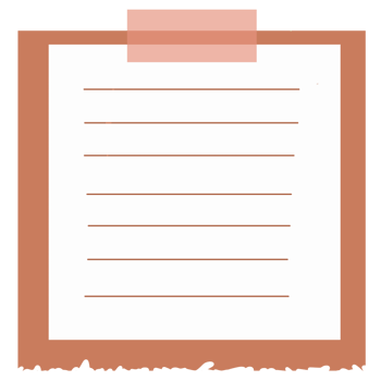Brown Torn Paper Note png