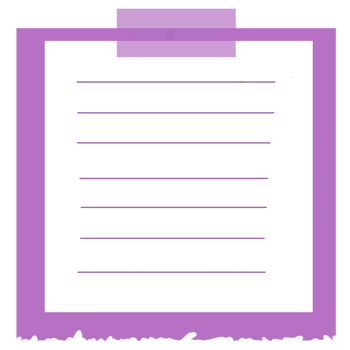 Purple Torn Note Paper png