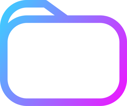 Folder icon in gradient colors. Modern website or apps interface. png