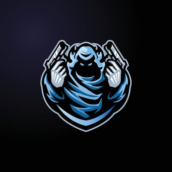 Mysterious Cloaked Mascot Logo for Gaming and Entertainment Brands vector