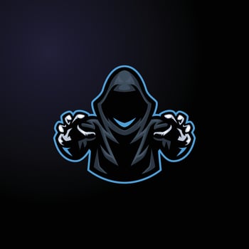 Mysterious Cloaked Mascot Logo for Gaming and Entertainment Brands vector