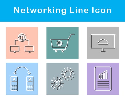 Networking Vector Icon Set